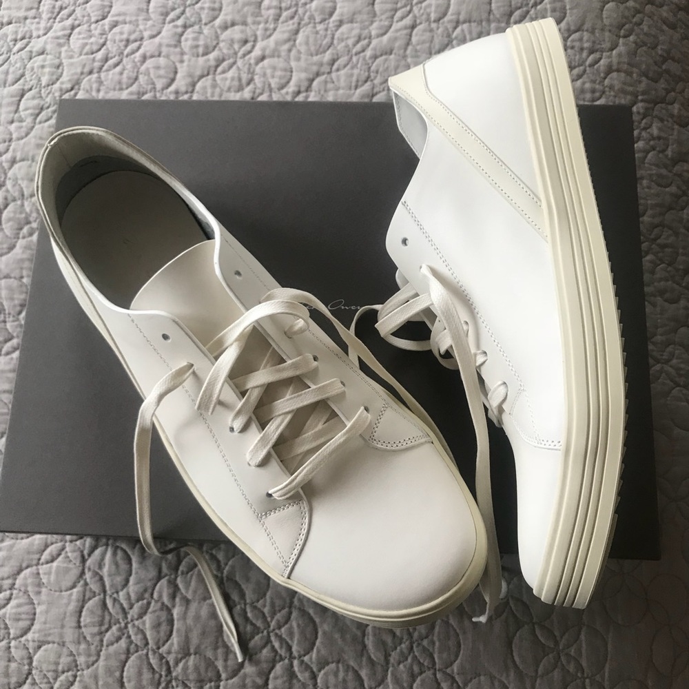 Rick Owens lowtop Mastodon sneakers. 43. US 10
